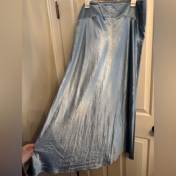 Free People Sasha Satin Maxi Skirt NWT Size 12 - Picture 9 of 9